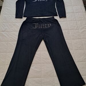 Juicy Couture Size XL Women's Tracksuit - Black
